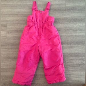 Healthtex Bright Pink Girls Snow Overalls
